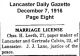 Newspaper - Chas. H. Leeth and Gertrude Colvin